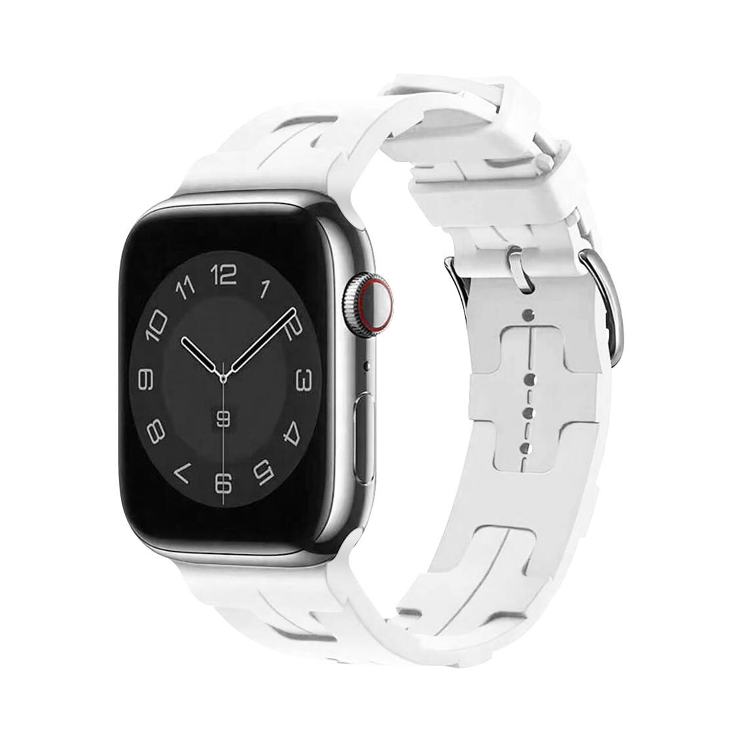 Forzacase%20Apple%20Watch%2010%20Series%2046mm%20ile%20uyumlu%20Hermes%20Silikon%20Kordon%20Kayış%20-%20FC379