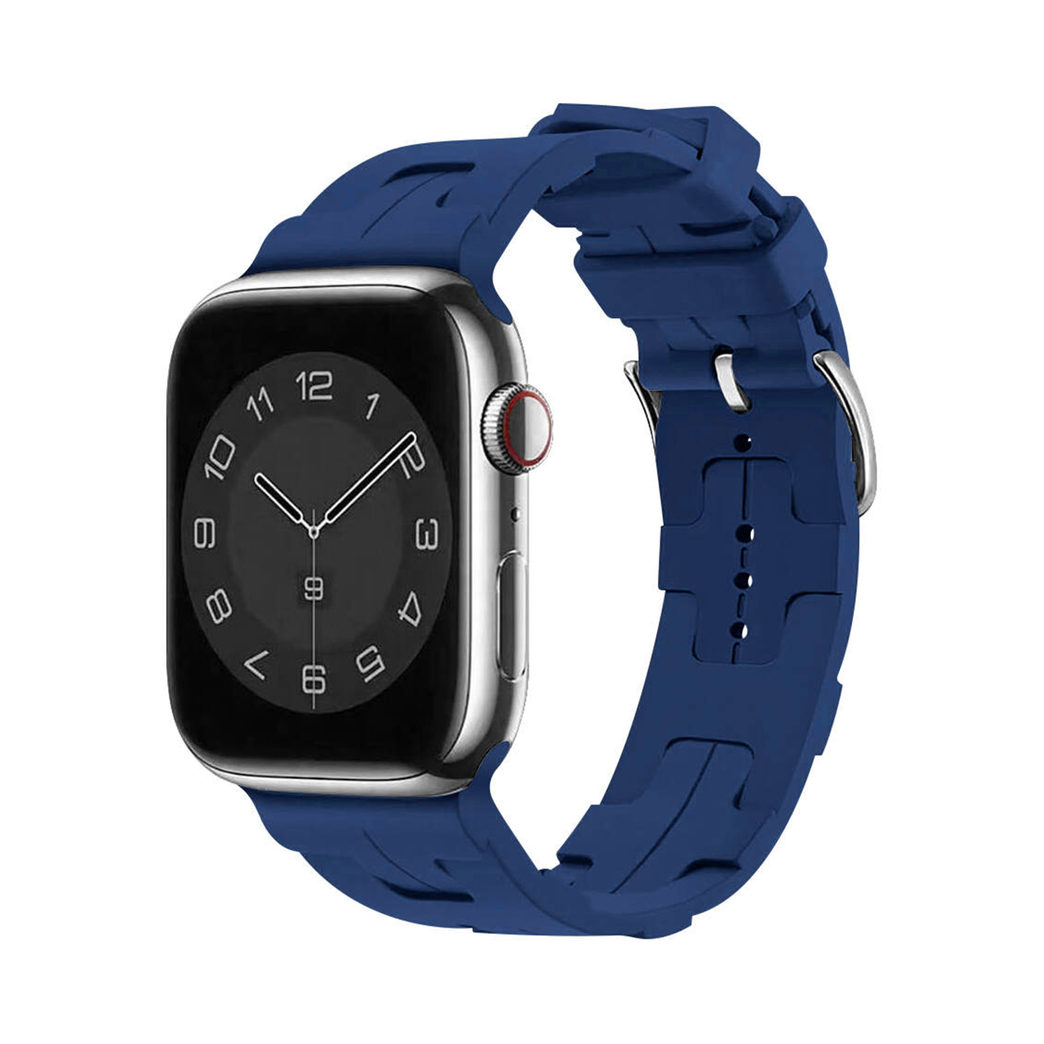 Forzacase%20Apple%20Watch%208%2045%20mm%20ile%20uyumlu%20Hermes%20Silikon%20Kordon%20Kayış%20-%20FC379