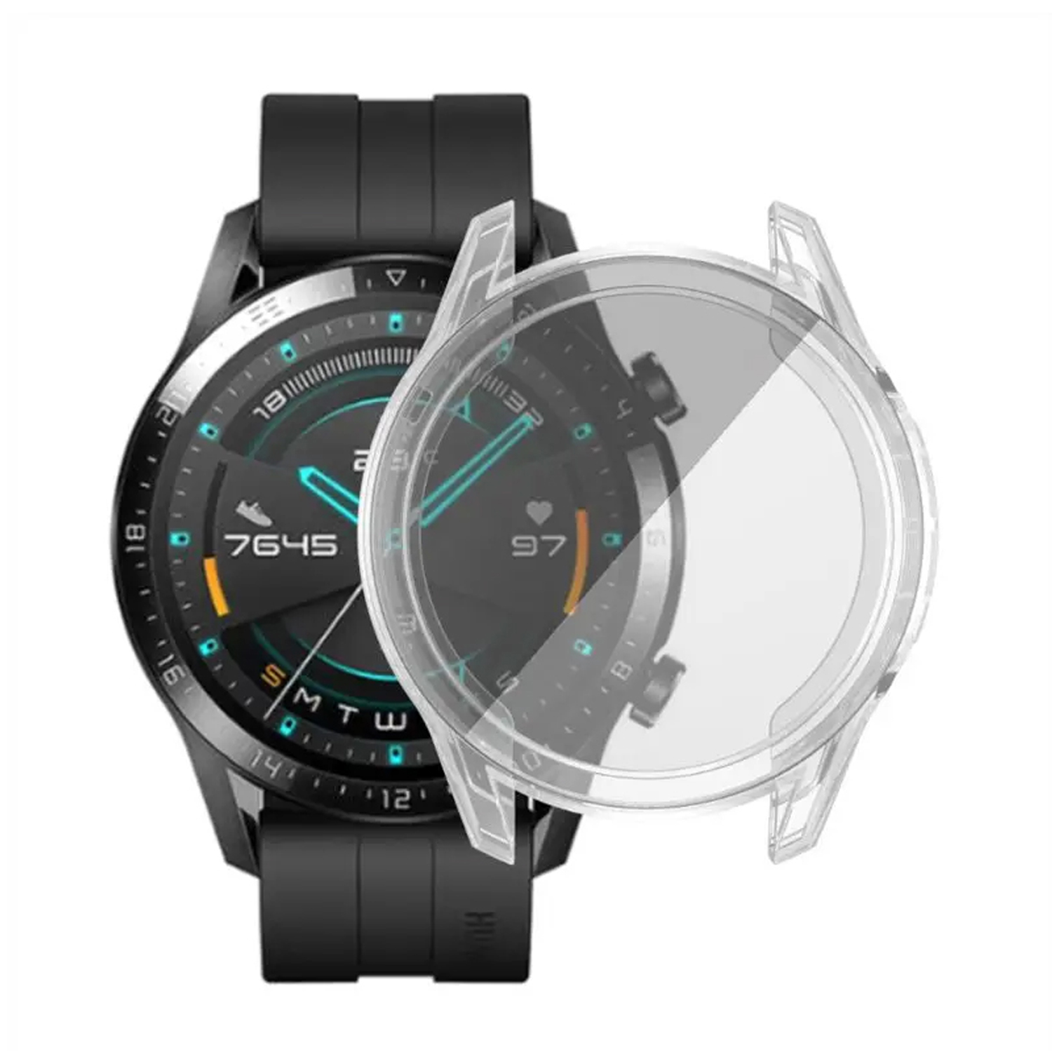 Forzacase%20Huawei%20Watch%20GT%202%2046mm%20ile%20uyumlu%20Önü%20Kapalı%20Ekran%20Korumalı%20Silikon%20Kılıf%20-%20FC010