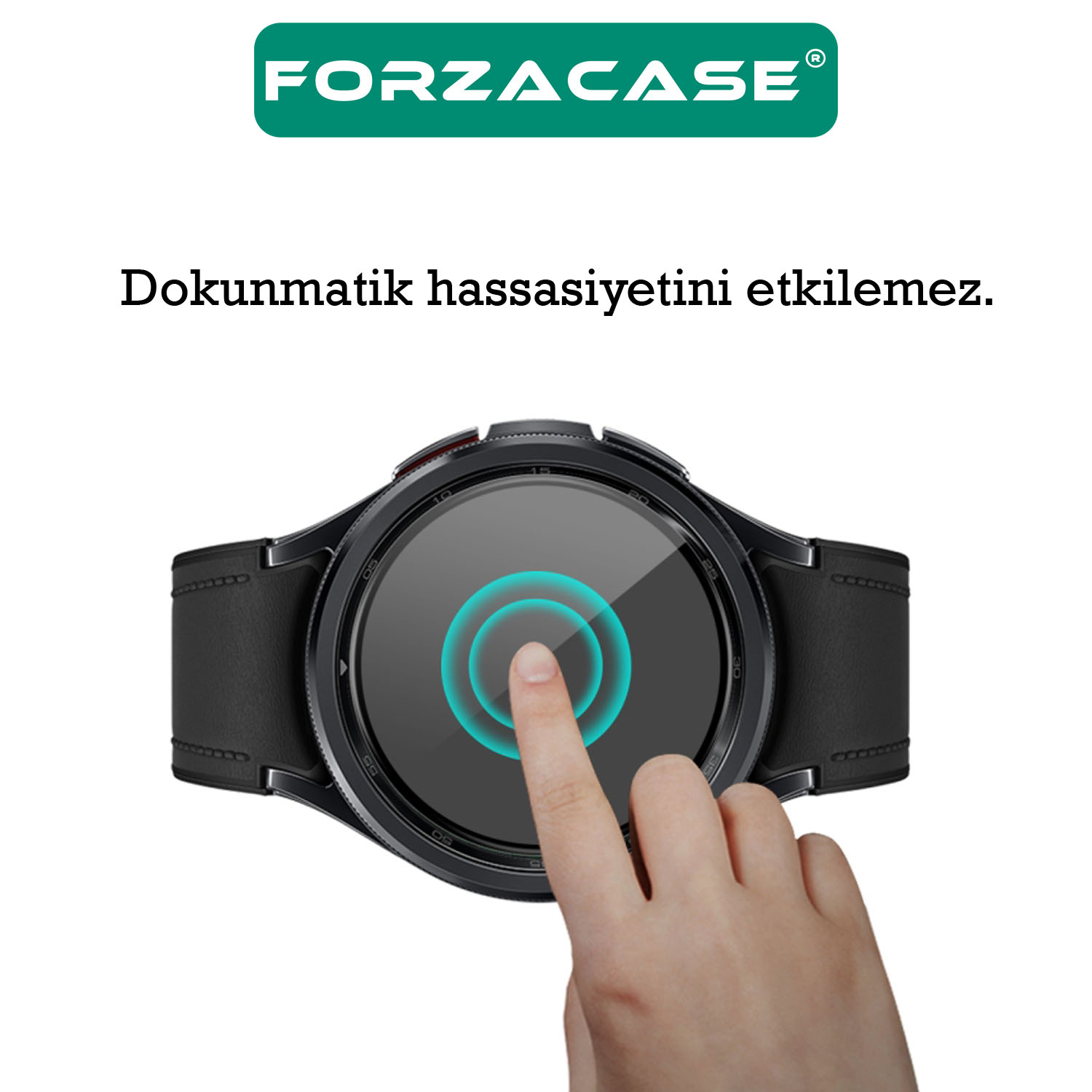 Forzacase%20Samsung%20Galaxy%20Watch%206%20Classic%2047mm%20için%20Tam%20Kaplayan%203D%20Pet%20Ekran%20Koruyucu%20Film%20-%20FC016