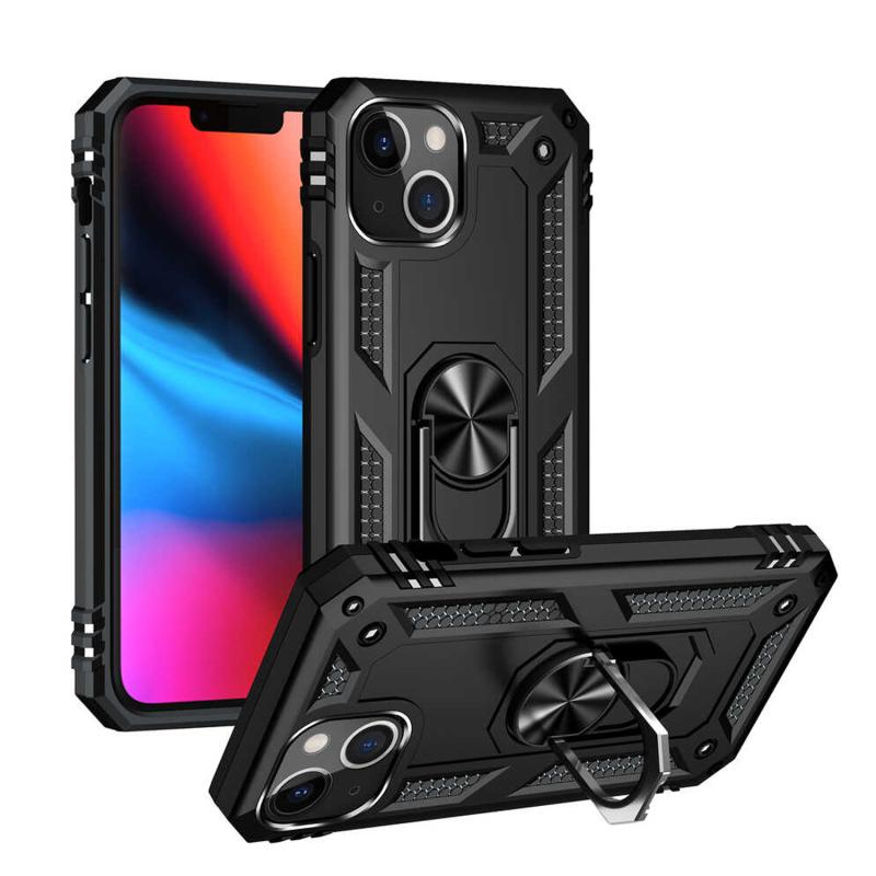 Forzacase%20iPhone%2013%20Mini%20ile%20uyumlu%20Ares%20Serisi%20Yüzük%20Standlı%20Armor%20Sert%20Plastik%20Kılıf