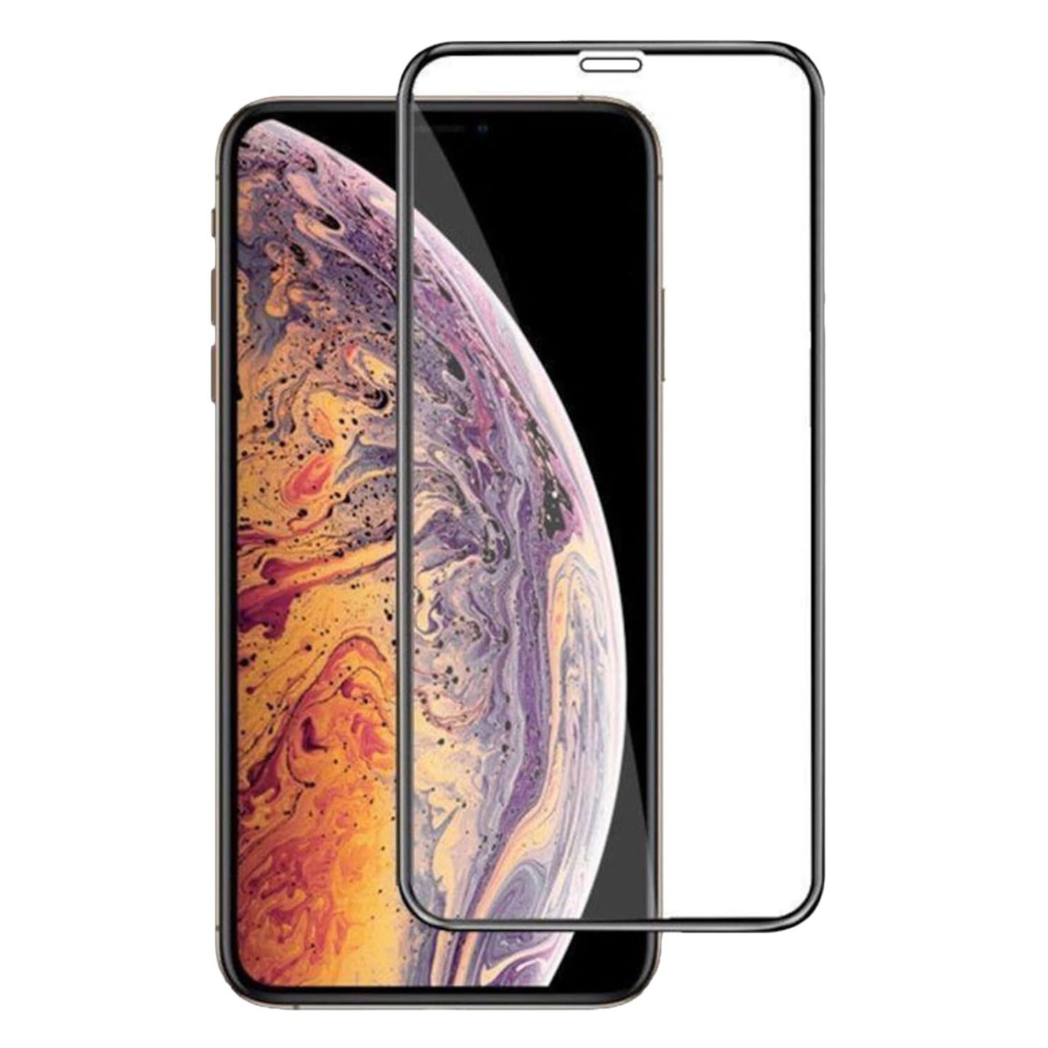 Forzacase%20iPhone%20XR%20ile%20uyumlu%20Çerçeveli%20Tam%20Kaplayan%20Temperli%20Ekran%20Koruyucu%20-%20FC003