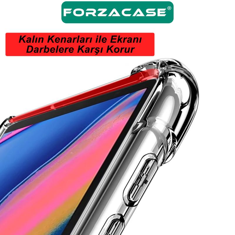 Forzacase%20Lenovo%20Tab%20P12%2012.7%20inch%20ile%20uyumlu%20Anti%20Shock%20Silikon%20Kılıf%20Şeffaf%20-%20FC014