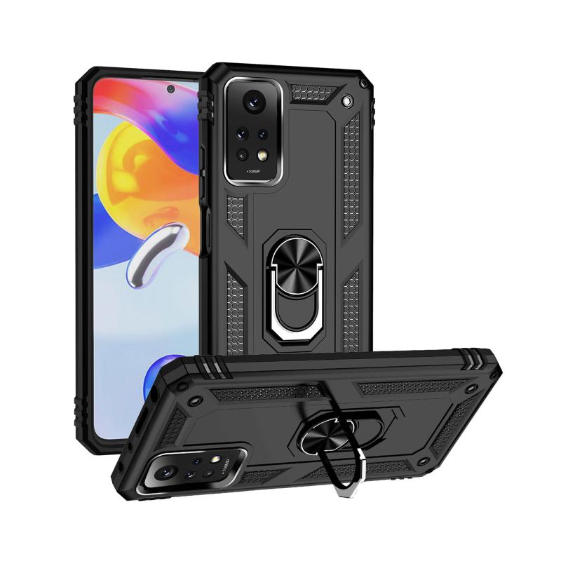 Forzacase%20Xiaomi%20Redmi%20Note%2012%20Pro%204G%20ile%20uyumlu%20Ares%20Serisi%20Yüzük%20Standlı%20Armor%20Sert%20Plastik%20Kılıf