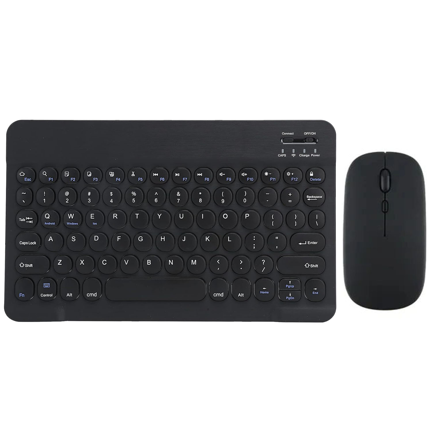 Forzacase%20Tablet%20ve%20Telefonlar%20için%20Yuvarlak%20Tuşlu%20Bluetooth%20Klavye%20ve%20Mouse%20Seti%20-%20FC465