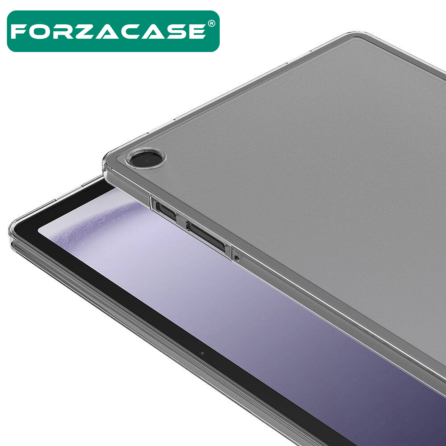 Forzacase%20Samsung%20Galaxy%20Tab%20A9%208.7%20inch%20ile%20uyumlu%20Silikon%20Kılıf%20Buzlu%20Şeffaf%20-%20FC013