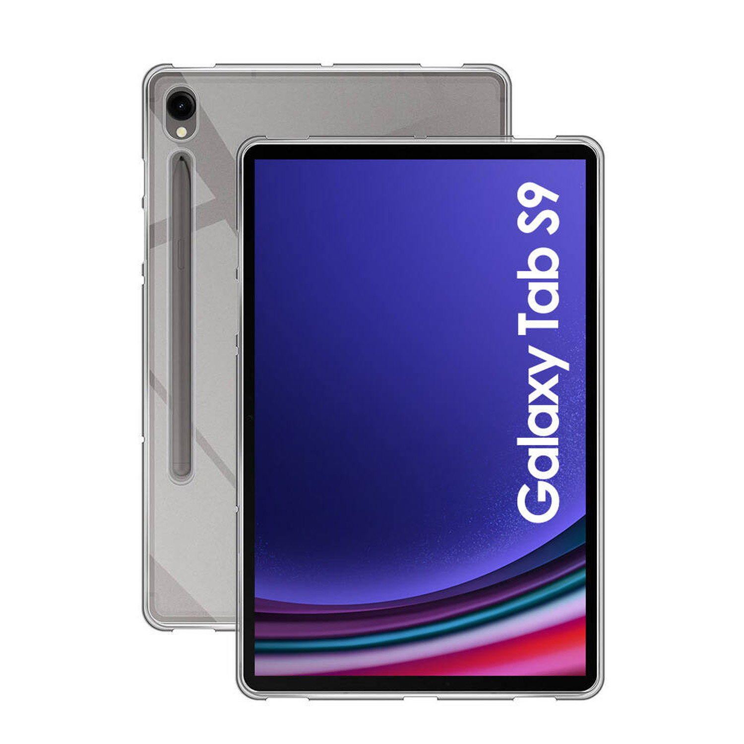 Forzacase%20Samsung%20Galaxy%20Tab%20S9%20X710%20ile%20uyumlu%20Silikon%20Kılıf%20Buzlu%20Şeffaf%20-%20FC013