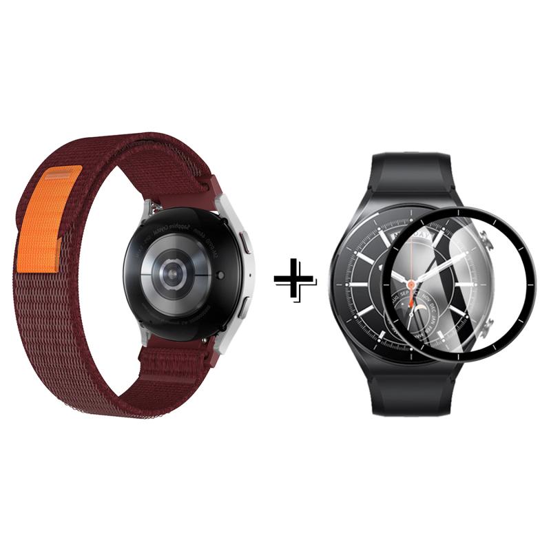 Forzacase%20Xiaomi%20Watch%20S1%20için%20Cırtlı%20Hasır%20Kumaş%20Kordon%20Kayış%20+%20Ekran%20Koruma%20Filmi%20-%20FC153