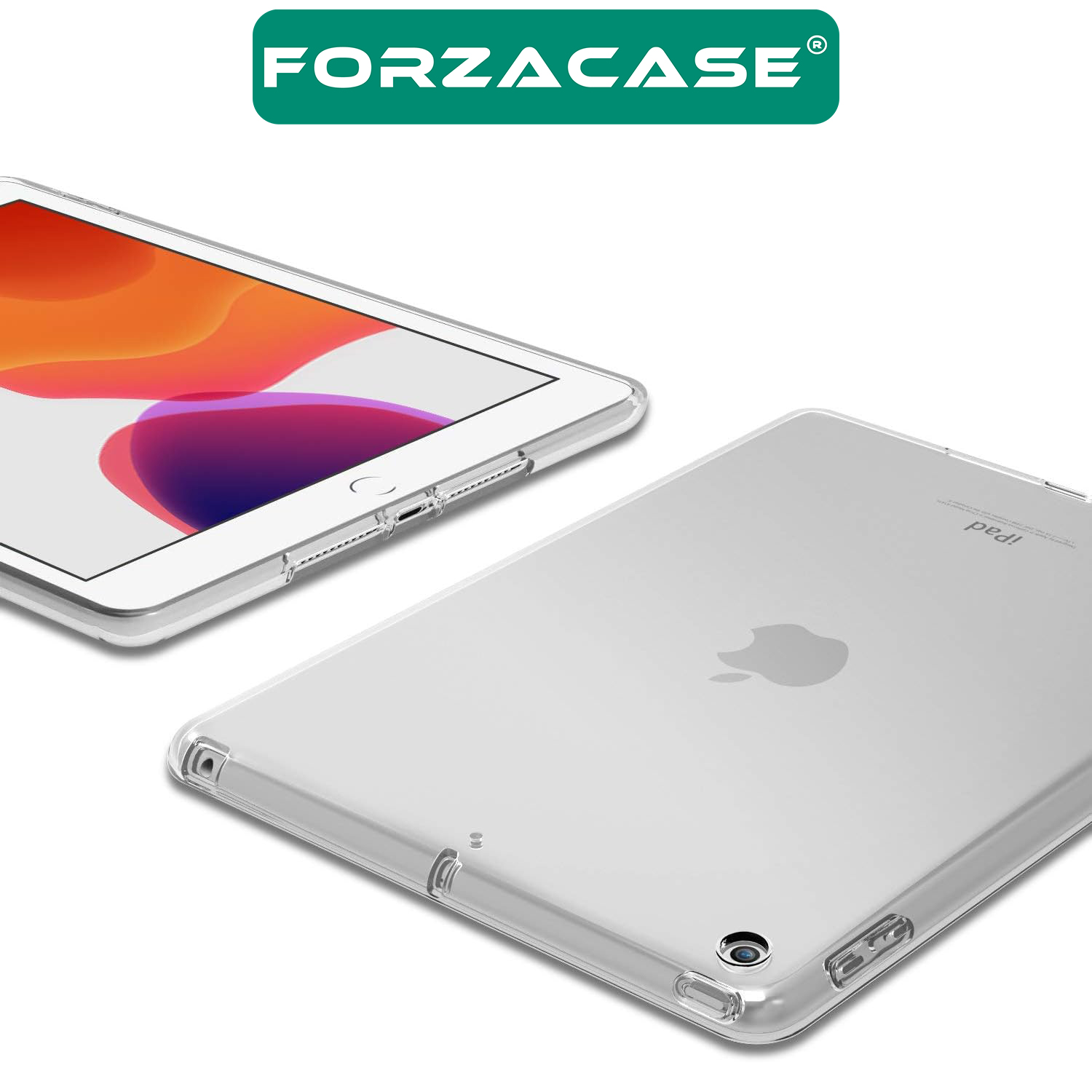 Forzacase%20Apple%20iPad%209.7%20inch%20ile%20Uyumlu%20Silikon%20Kılıf%20Şeffaf%20-%20FC013