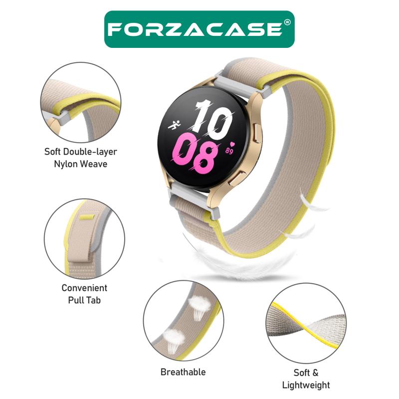 Forzacase%20Huawei%20Watch%20GT5%20Pro%2046mm%20ile%20Cırtlı%20Hasır%20Kumaş%20Kordon%20Kayış%20-%20FC153