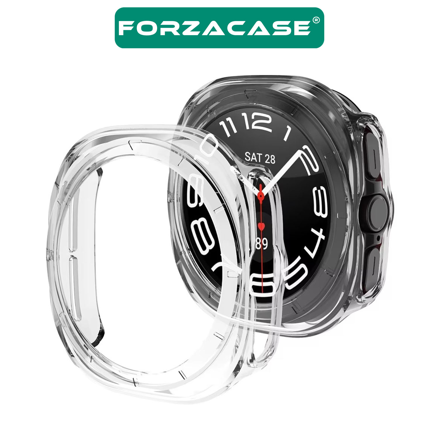 Forzacase%20Samsung%20Galaxy%20Watch%207%20Ultra%2047mm%20ile%20uyumlu%20Önü%20Açık%20Silikon%20Kılıf%20-%20FC764