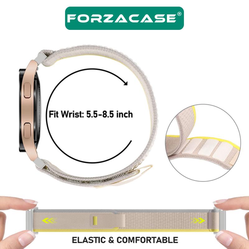 Forzacase%20Honor%20Watch%20Magic%202%2042mm%20ile%20uyumlu%20Cırtlı%20Hasır%20Kumaş%20Kordon%20Kayış%20-%20FC604