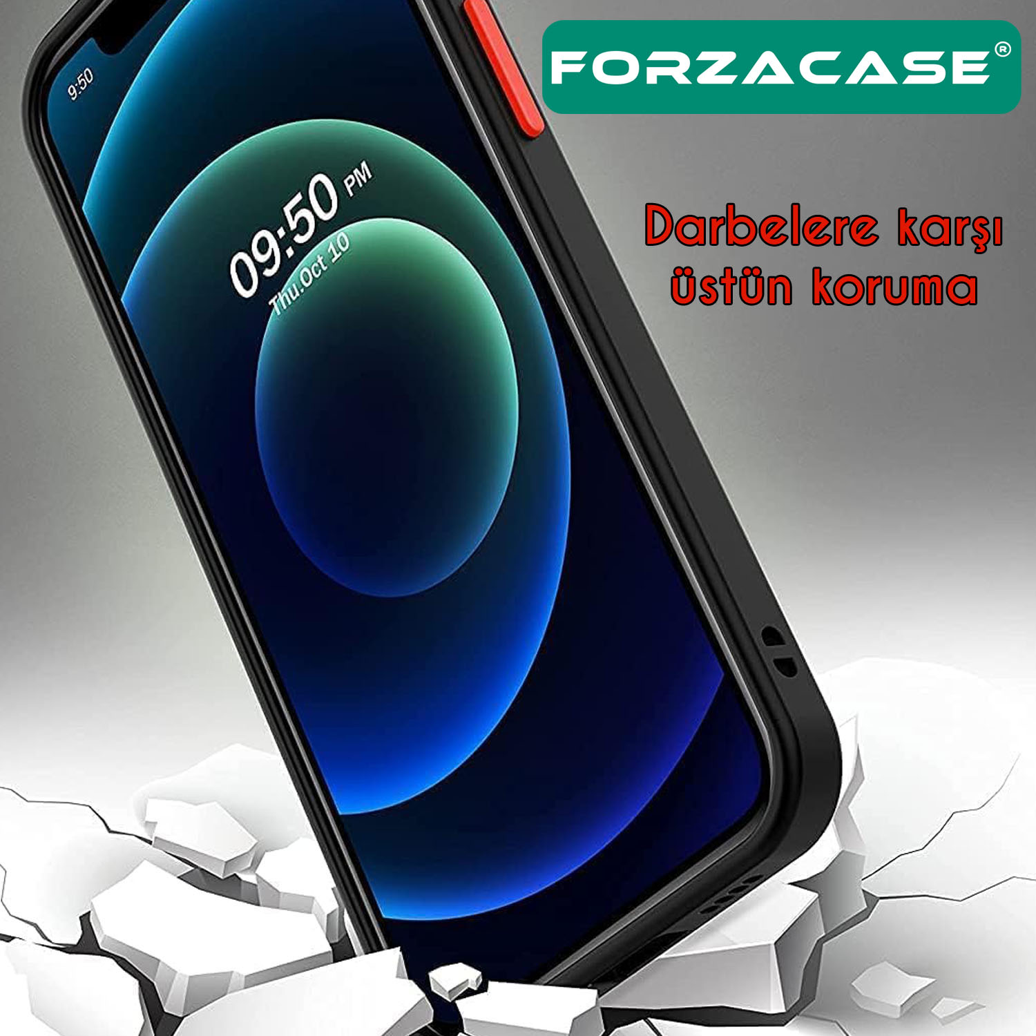 Forzacase%20Realme%20C65%204G%20ile%20uyumlu%20Shell%20Serisi%20Darbeye%20Dayanıklı%20Yarı%20Esnek%20Plastik%20Kılıf