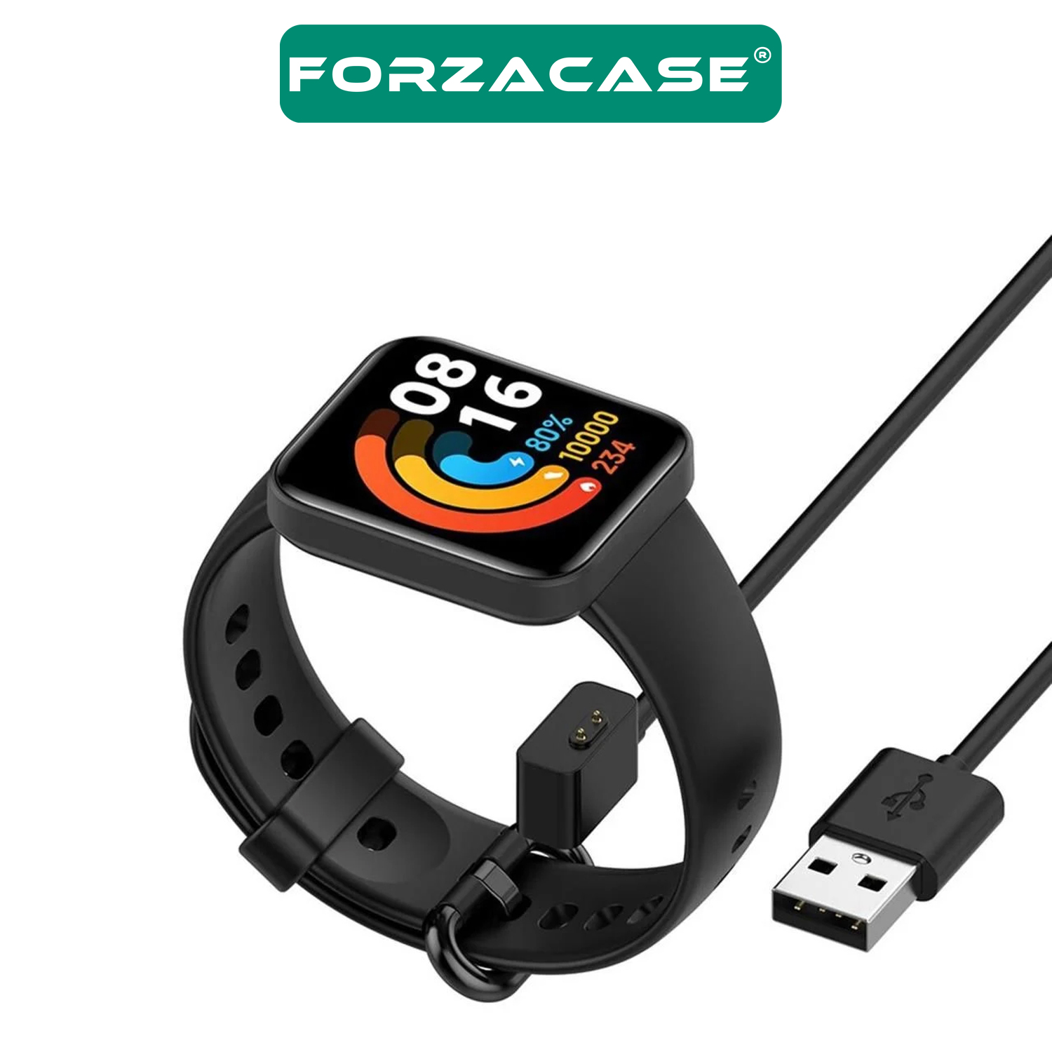 Forzacase%20Xiaomi%20Redmi%20Watch%203%20Active%20uyumlu%20USB%20Manyetik%20Şarj%20Kablosu%2055%20cm%20-%20FC017