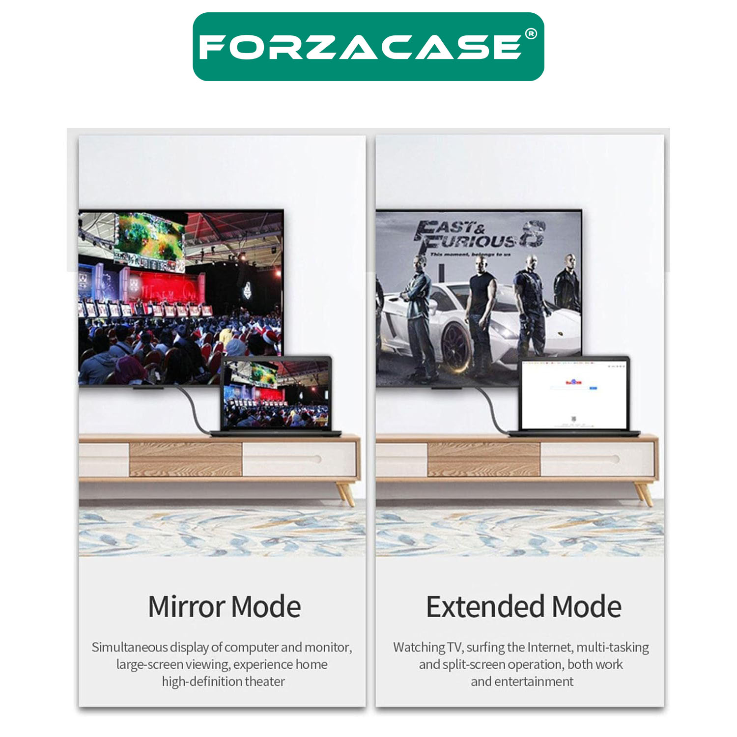 Forzacase%202in1%20USB%20TO%20HDMI%20VGA%20Adaptör%201080P%20Görüntü%20Aktarıcı%20Kablo%20Adaptör%20-%20FC452