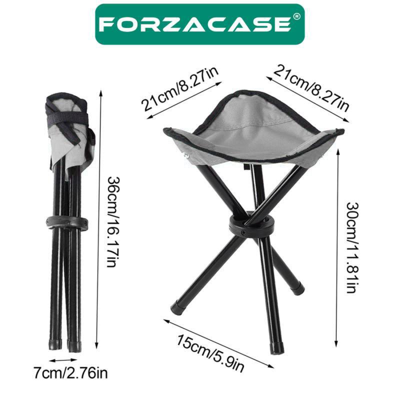 Forzacase%202%20Adet%20Hafif%20Taşınabilir%20Katlanır%20Tripod%20Üçgen%20Kamp%20Tabure%20-%20FC348