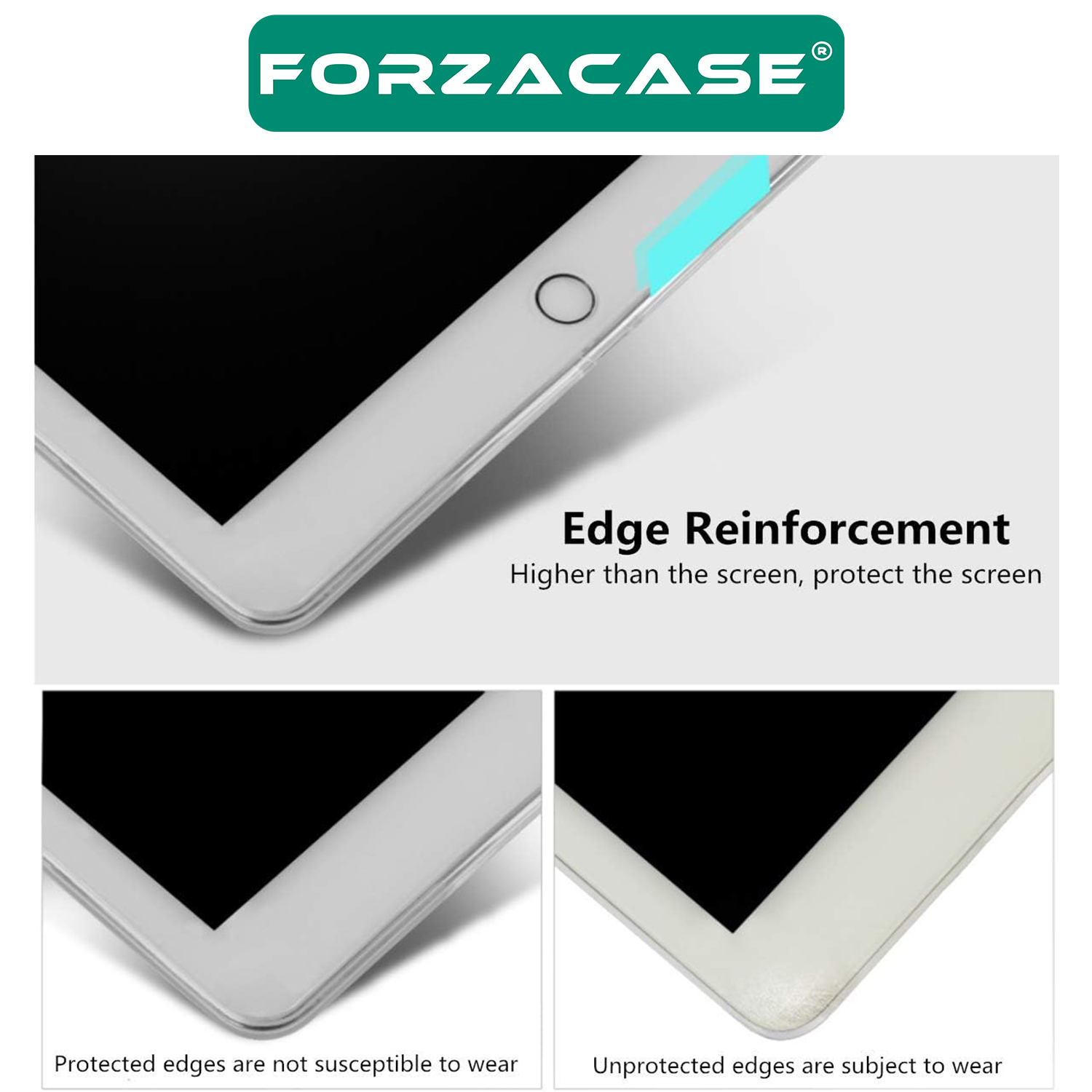 Forzacase%20Apple%20iPad%202%20/%203%20/%204%20modeller%20ile%20Uyumlu%20Silikon%20Kılıf%20Şeffaf%20-%20FC013