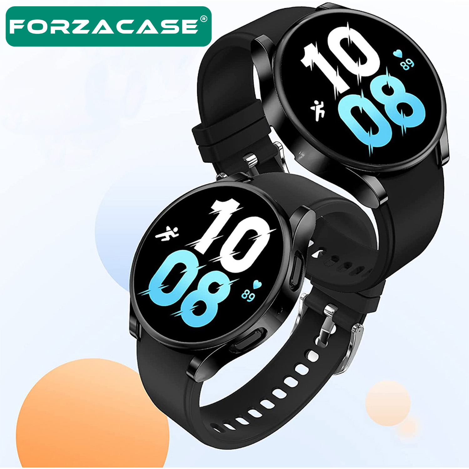 Forzacase%20Samsung%20Galaxy%20Watch6%2044mm%20Önü%20Kapalı%20Ekran%20Korumalı%20Silikon%20Kılıf%20-%20FC010