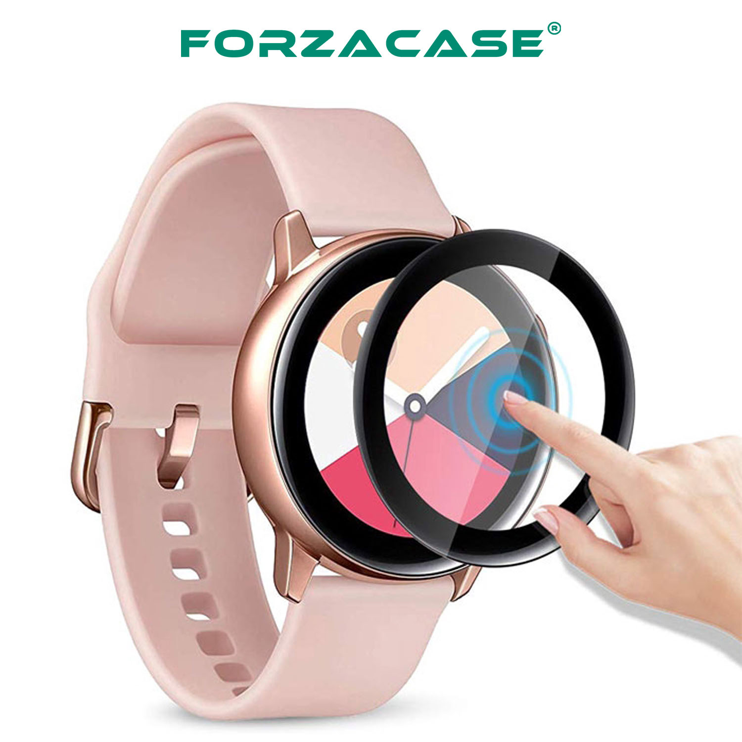 Forzacase%20Samsung%20Galaxy%20Watch%20Active%202%2044mm%20için%20Çerçeveli%20Tam%20Kaplayan%203D%20Pet%20Ekran%20Filmi%20-%20FC016