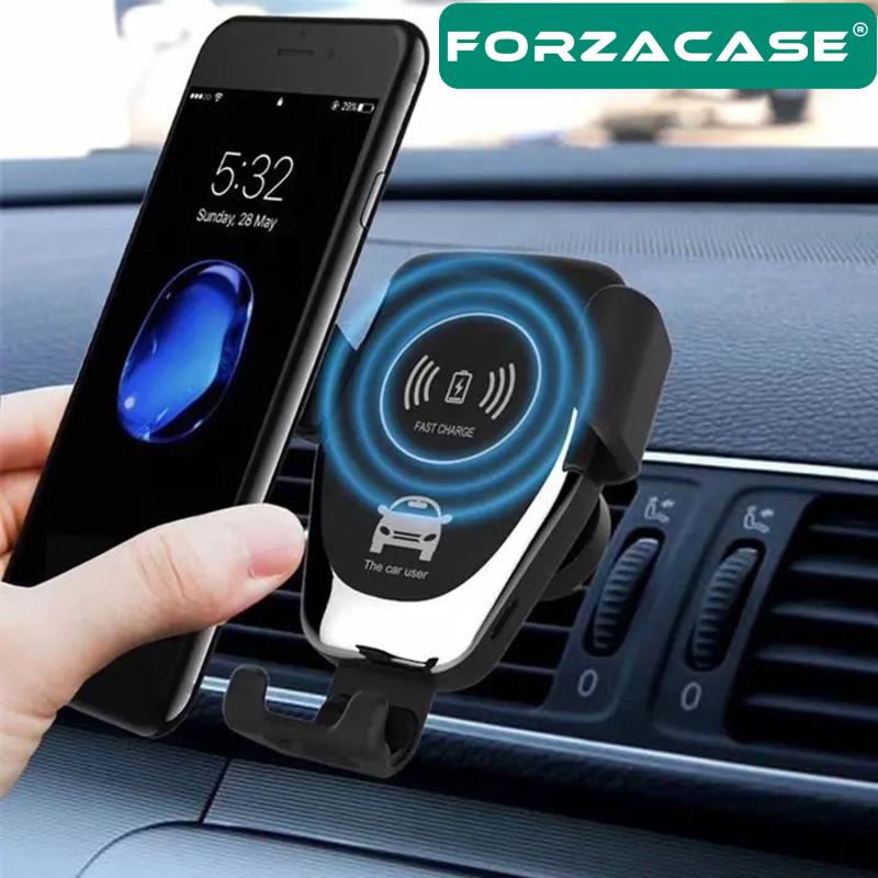 Forzacase%20Araç%20İçi%20Wireless%20Kablosuz%20Şarj%20Özellikli%20Telefon%20Tutucu%20Q12%20-%20FC054