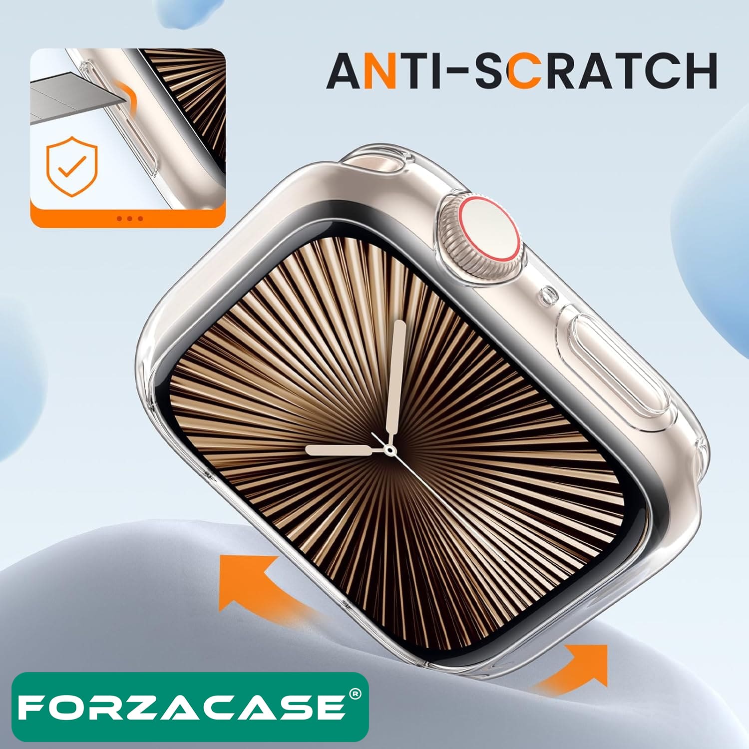 Forzacase%20Apple%20Watch%2010%2042mm%20Önü%20Açık%20Sert%20Plastik%20Rubber%20Kılıf%20-%20FC380