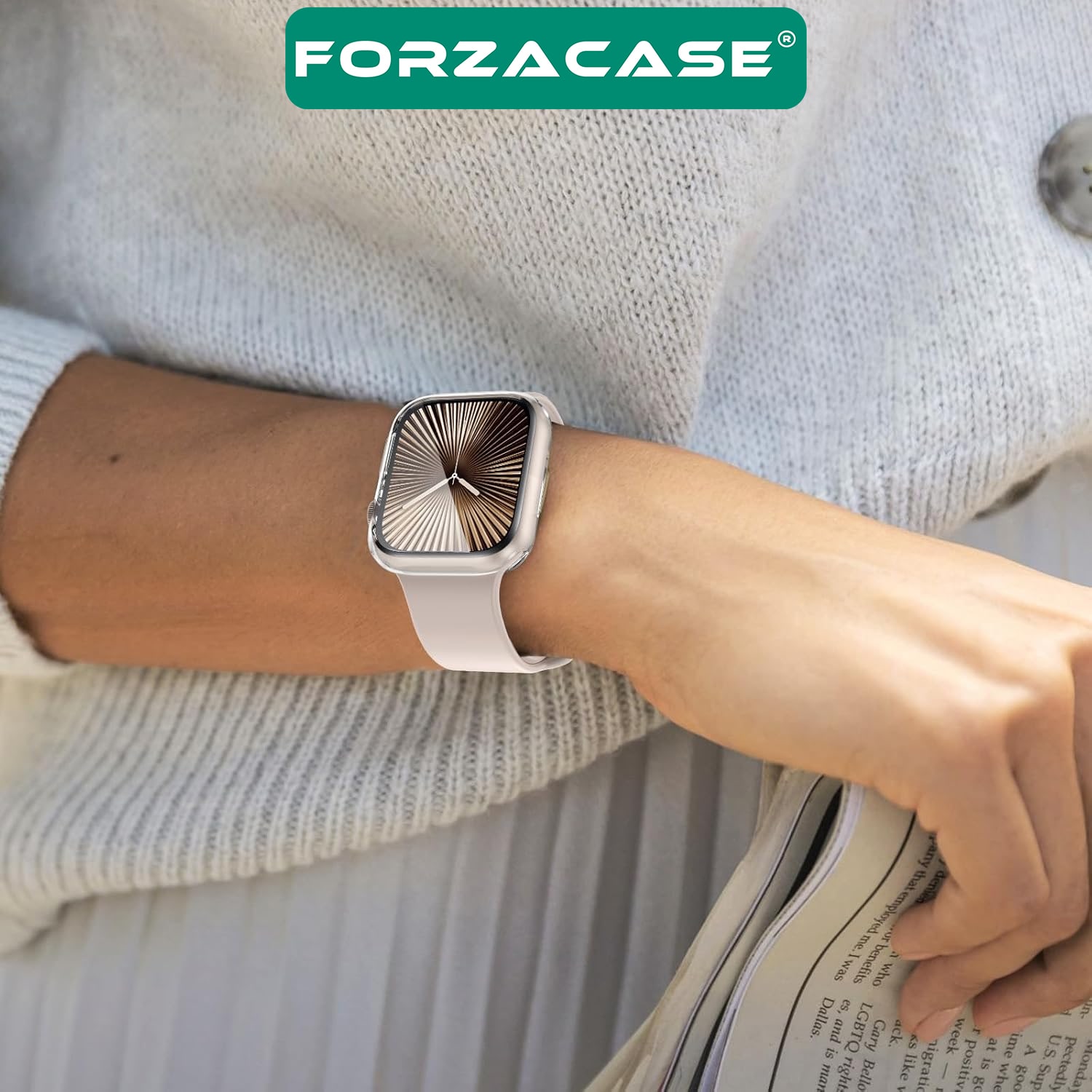 Forzacase%20Apple%20Watch%2010%2042mm%20Önü%20Açık%20Sert%20Plastik%20Rubber%20Kılıf%20-%20FC380