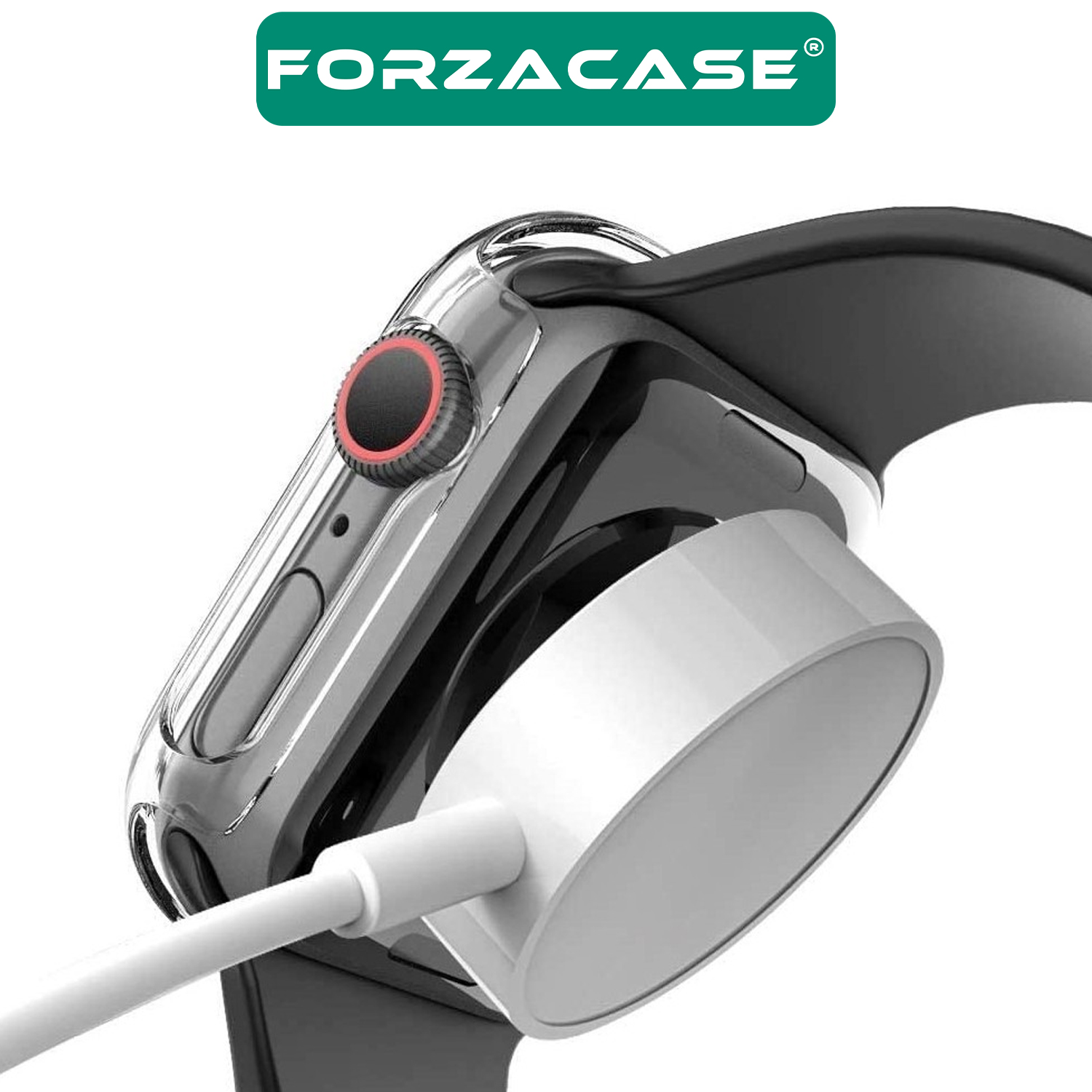 Forzacase%20Apple%20Watch%2010%2046mm%20Önü%20Kapalı%20Ekran%20Korumalı%20Sert%20Rubber%20Kılıf%20-%20FC015