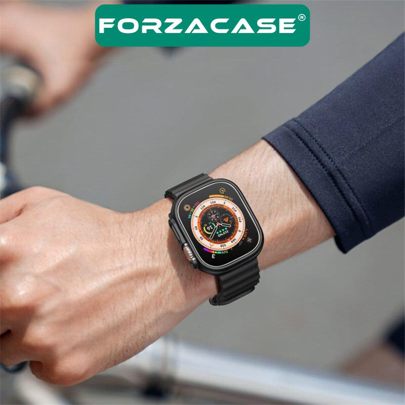 Forzacase%20Apple%20Watch%2010%2042mm%20Önü%20Kapalı%20Ekran%20Korumalı%20Sert%20Rubber%20Kılıf%20-%20FC015