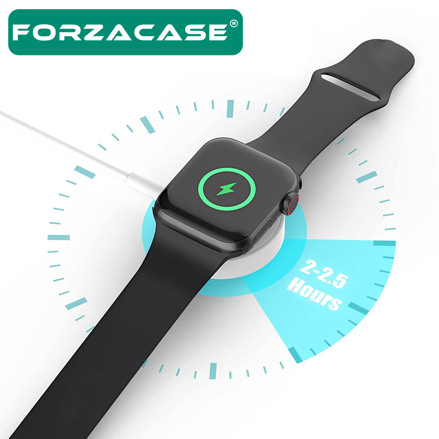 Forzacase%20Apple%20Watch%208%2041mm%20ve%2045mm%20ile%20uyumlu%20USB%20Manyetik%20Şarj%20Kablosu%201%20metre%20-%20FC017