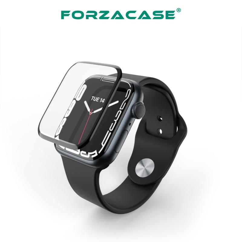 Forzacase%20Apple%20Watch%2045mm%20Saatler%20için%20Çerçeveli%20Tam%20Kaplayan%203D%20Pet%20Ekran%20Koruyucu%20Film%20-%20FC016