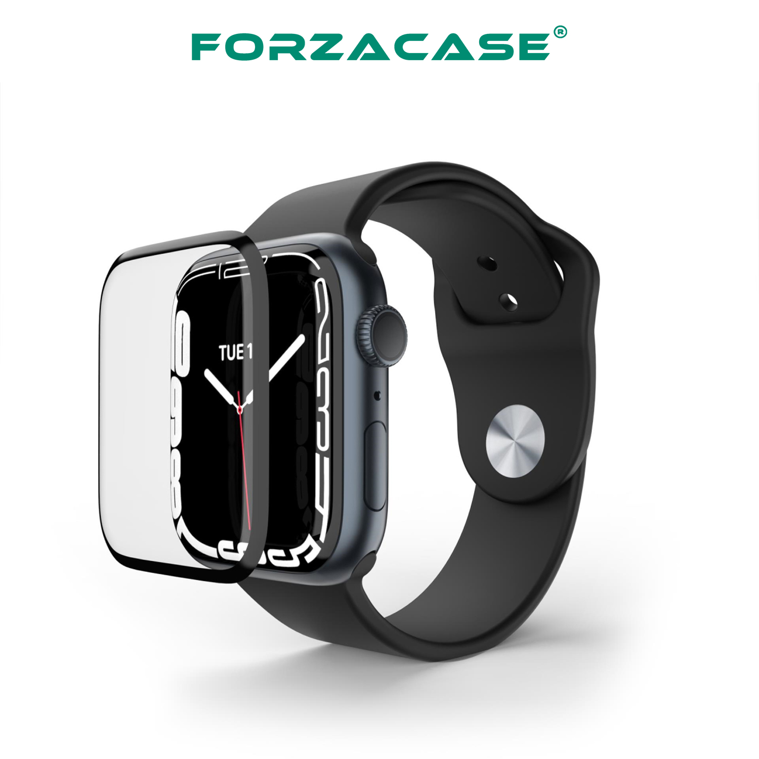 Forzacase%20Apple%20Watch%2045mm%20Saatler%20için%20Çerçeveli%20Tam%20Kaplayan%203D%20Pet%20Ekran%20Koruyucu%20Film%20-%20FC016