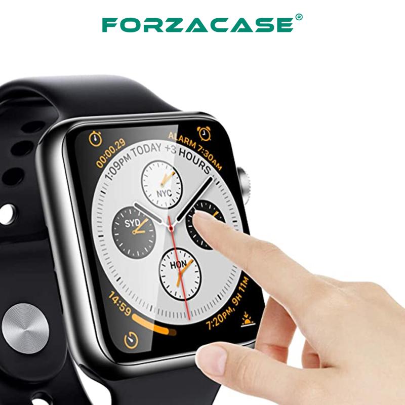 Forzacase%20Apple%20Watch%2045mm%20Saatler%20için%20Çerçeveli%20Tam%20Kaplayan%203D%20Pet%20Ekran%20Koruyucu%20Film%20-%20FC016