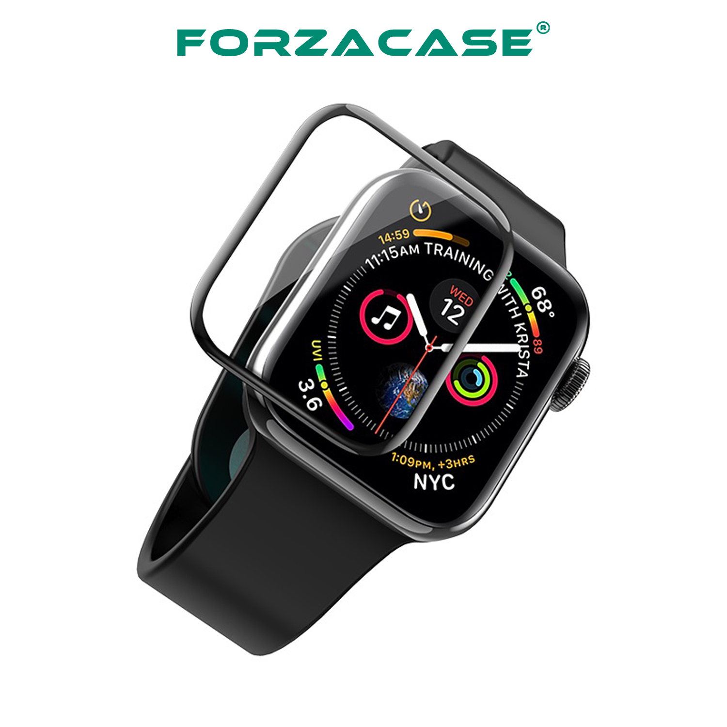 Forzacase%20Apple%20Watch%2044mm%20Saatler%20için%20Çerçeveli%20Tam%20Kaplayan%203D%20Pet%20Ekran%20Koruyucu%20Film%20-%20FC016