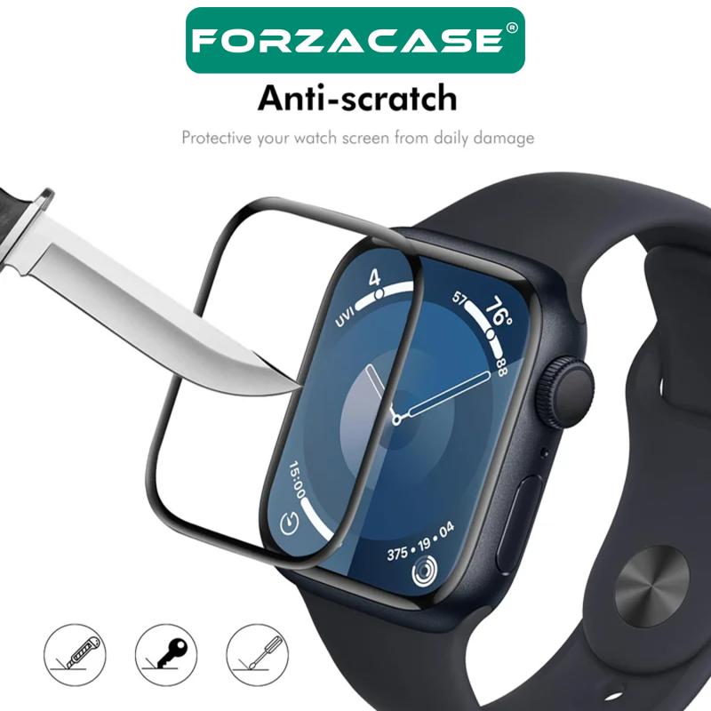 Forzacase%20Apple%20Watch%20Serisi%2010%2046mm%20için%20Çerçeveli%20Tam%20Kaplayan%203D%20Pet%20Ekran%20Koruyucu%20Film%20-%20FC016