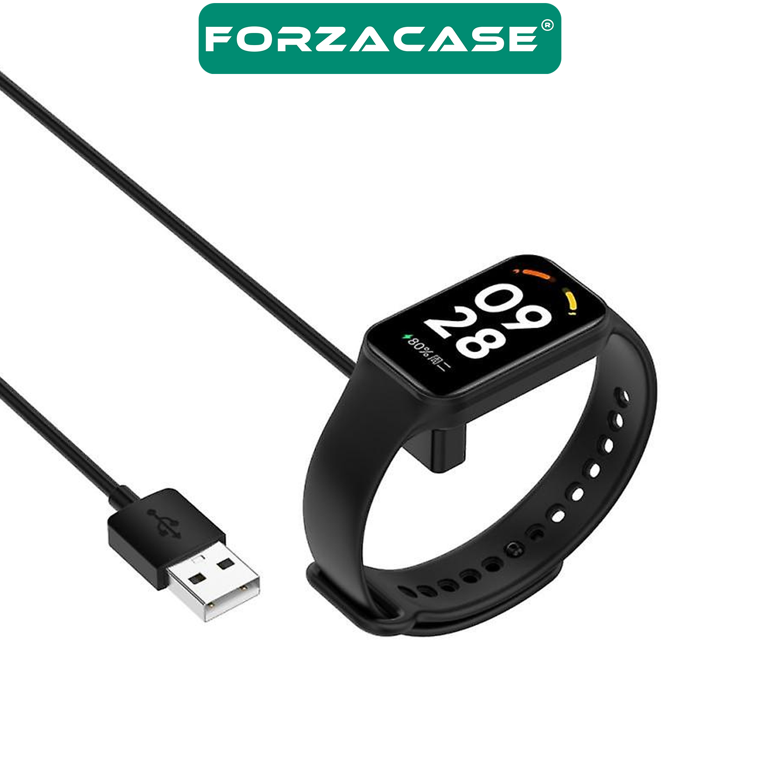 Forzacase%20Xiaomi%20Redmi%20Watch%205%20Lite%20ile%20uyumlu%20USB%20Manyetik%20Şarj%20Kablosu%201%20metre%20-%20FC017