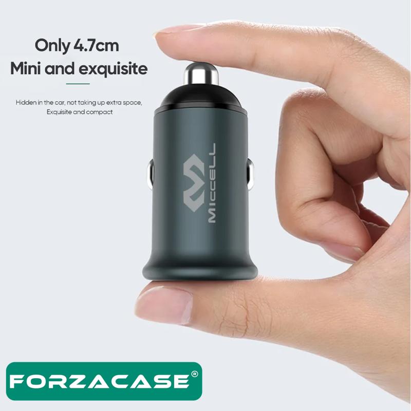 Forzacase%20Tüm%20Araç%20ve%20Telefonlara%20Uyumlu%20Araç%20Çakmaklık%20Lightning%20Kablolu%20Hızlı%20Şarj%20Aleti%20PD20W%20-%20FC206