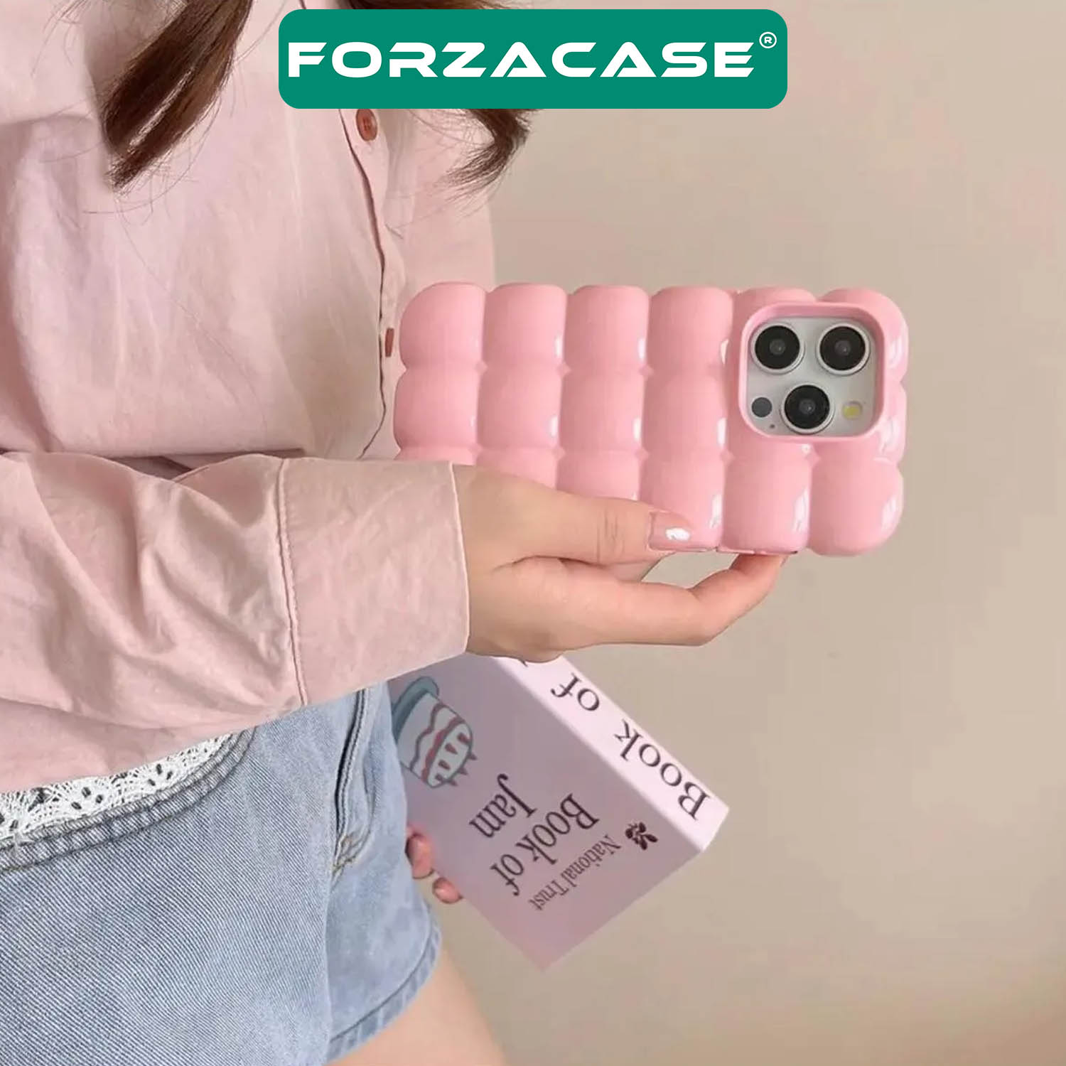 Forzacase%20iPhone%2014%20uyumlu%20Candy%20Serisi%20Darbeye%20Dayanıklı%20Parlak%20Esnek%20Silikon%20Kılıf