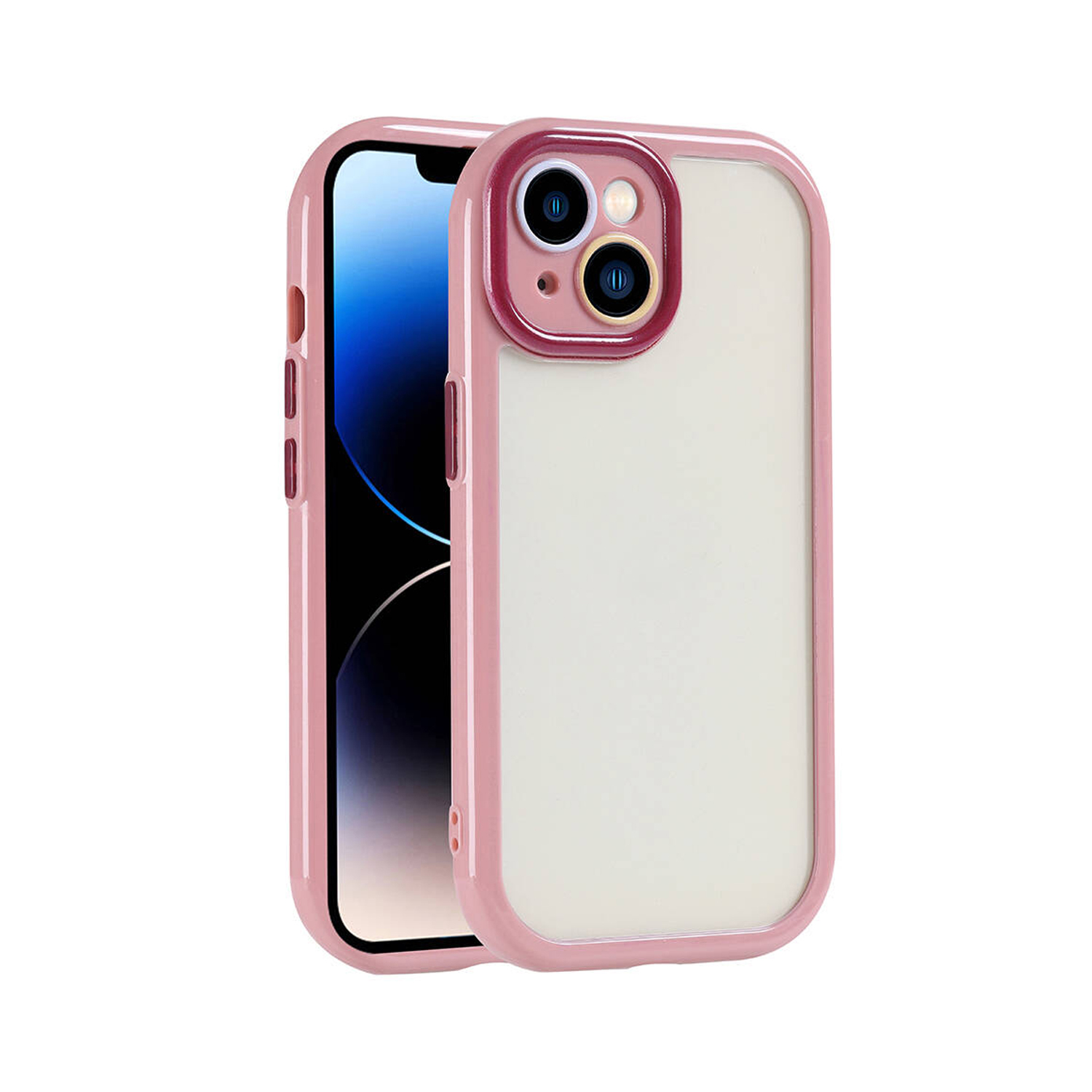 Forzacase%20iPhone%2014%20uyumlu%20Colorful%20Serisi%20Kamera%20Korumalı%20Yarı%20Esnek%20Plastik%20Tpu%20Kılıf