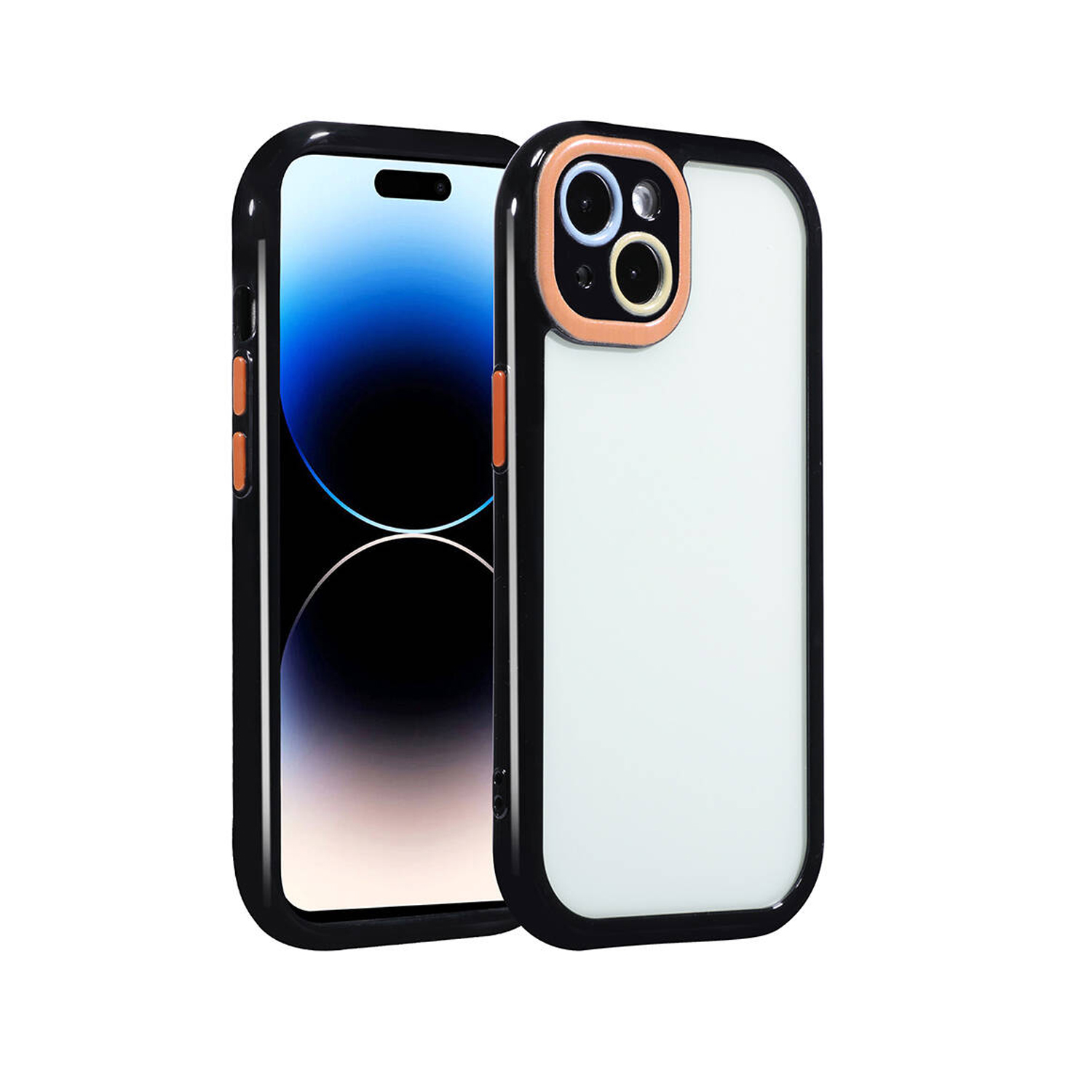 Forzacase%20iPhone%2014%20uyumlu%20Colorful%20Serisi%20Kamera%20Korumalı%20Yarı%20Esnek%20Plastik%20Tpu%20Kılıf