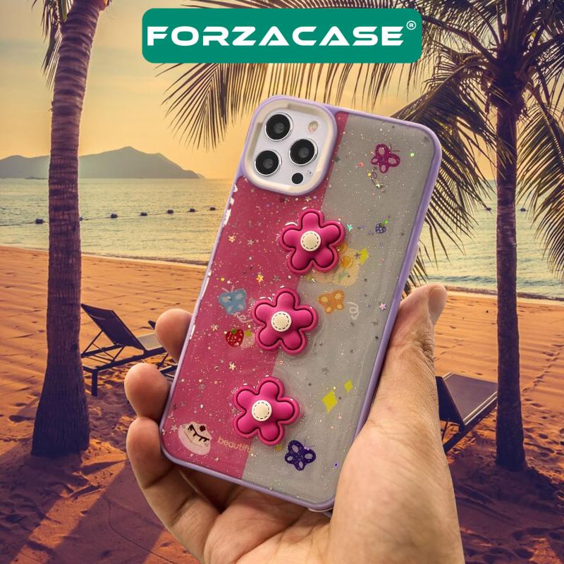 Forzacase%20Xiaomi%20Redmi%20Note%2012%20Pro%205G%20ile%20uyumlu%20Cute%20Serisi%20Parlayan%20Simli%20Kabartma%20Figürlü%20Kılıf