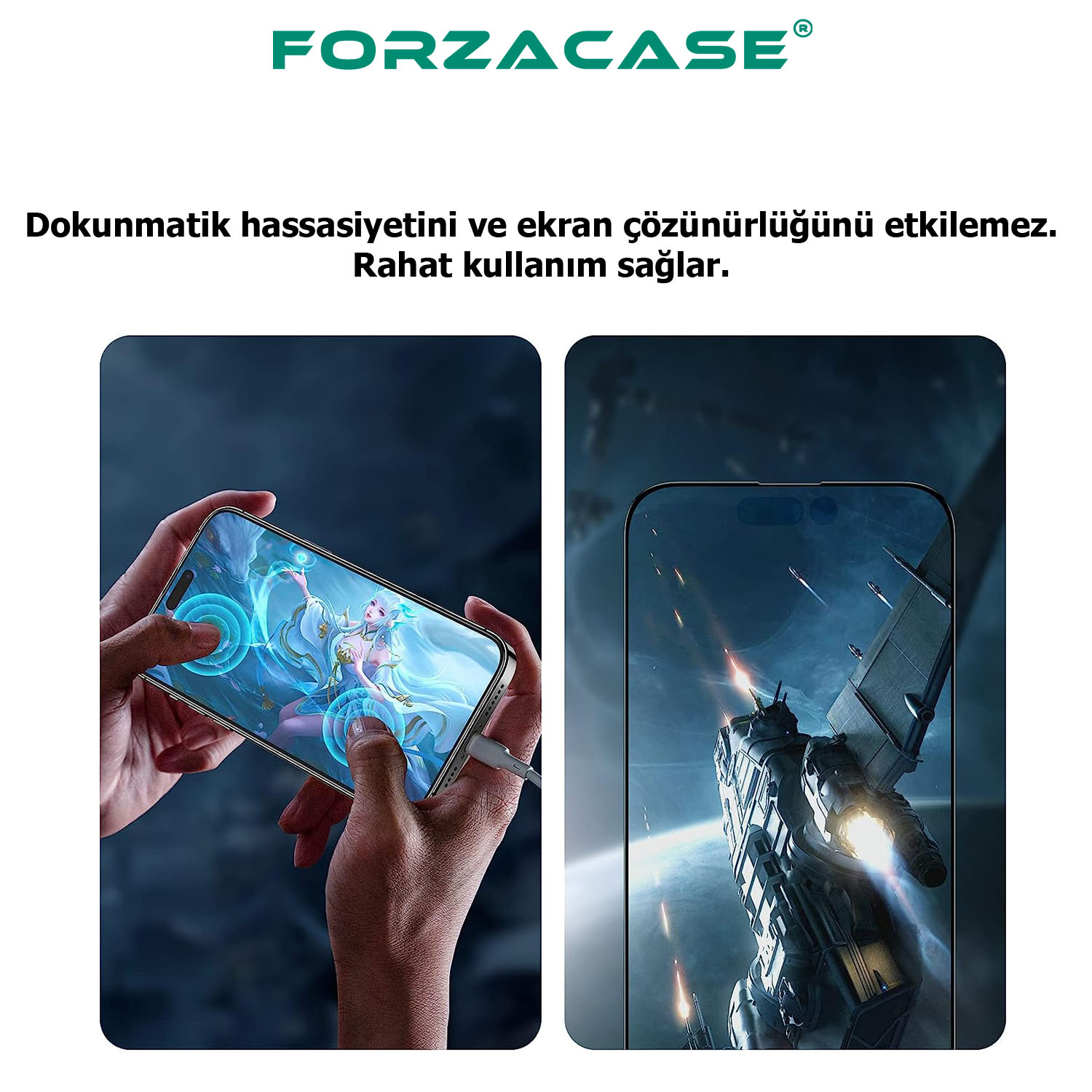 Forzacase%20iPhone%20SE%202022%20ile%20uyumlu%20Çerçeveli%20Tam%20Kaplayan%20Temperli%20Ekran%20Koruyucu%20-%20FC003