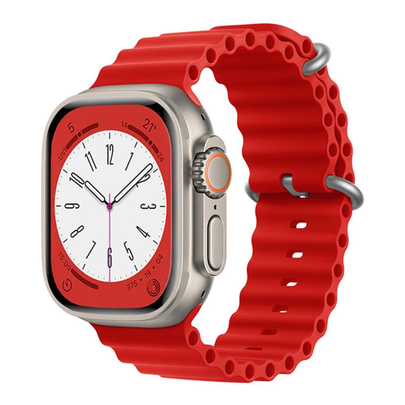 Forzacase%20Apple%20Watch%20Serisi%2042-44-45-49%20mm%20için%20Oluklu%20Silikon%20Kordon%20Kayış%20-%20FC007