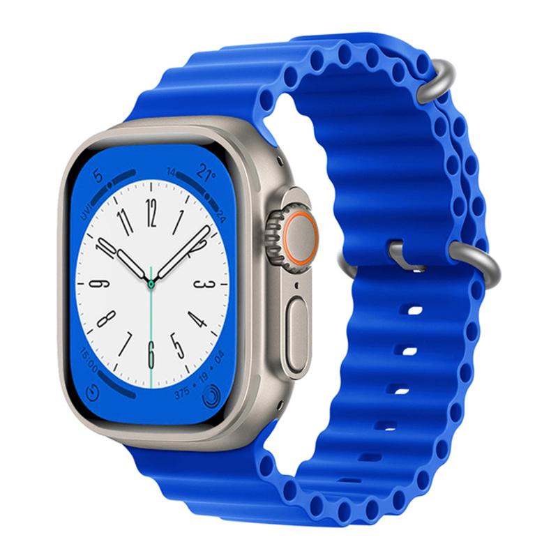 Forzacase%20Apple%20Watch%20Serisi%2042-44-45-49%20mm%20için%20Oluklu%20Silikon%20Kordon%20Kayış%20-%20FC007