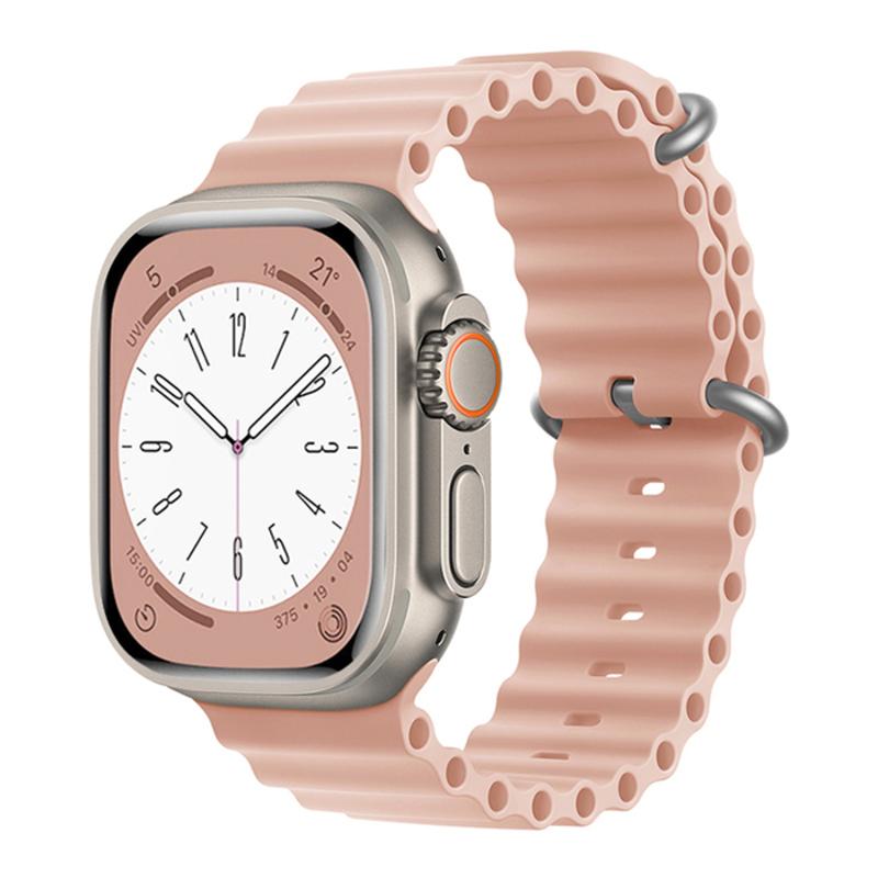 Forzacase%20Apple%20Watch%20Serisi%2038-40-41%20mm%20için%20Oluklu%20Silikon%20Kordon%20Kayış%20-%20FC006