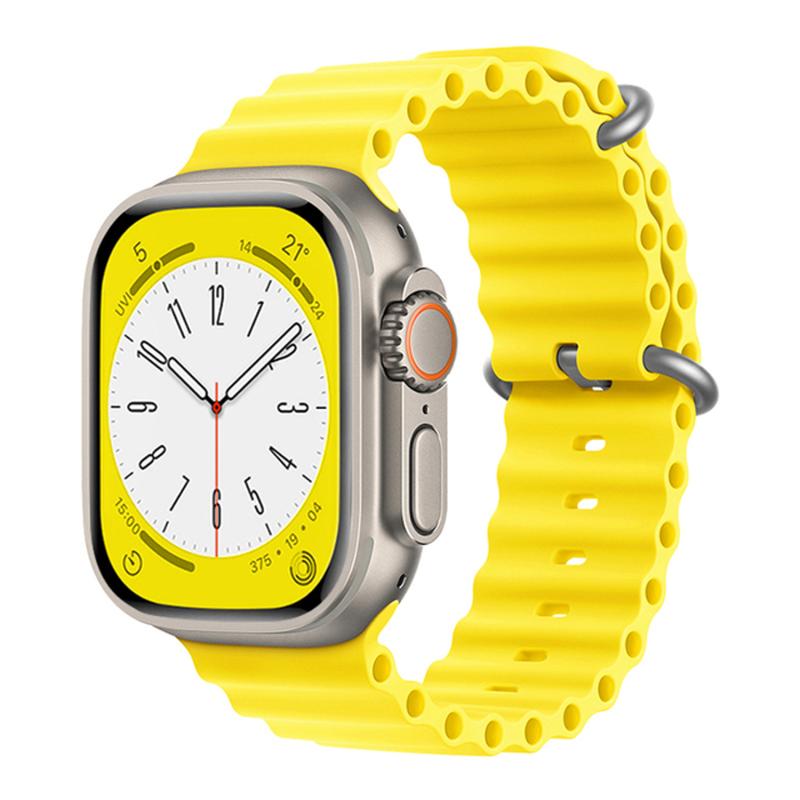 Forzacase%20Apple%20Watch%20Serisi%2042-44-45-49%20mm%20için%20Oluklu%20Silikon%20Kordon%20Kayış%20-%20FC007