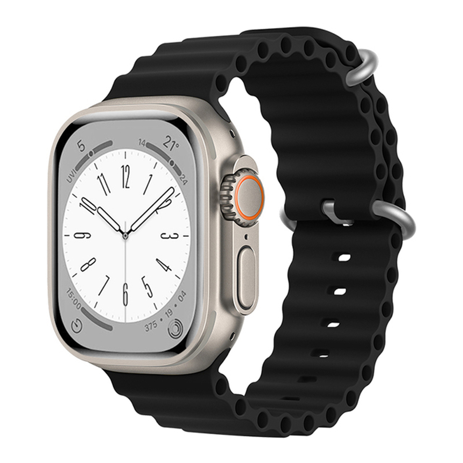 Forzacase%20Apple%20Watch%20Serisi%2038-40-41%20mm%20için%20Oluklu%20Silikon%20Kordon%20Kayış%20-%20FC006