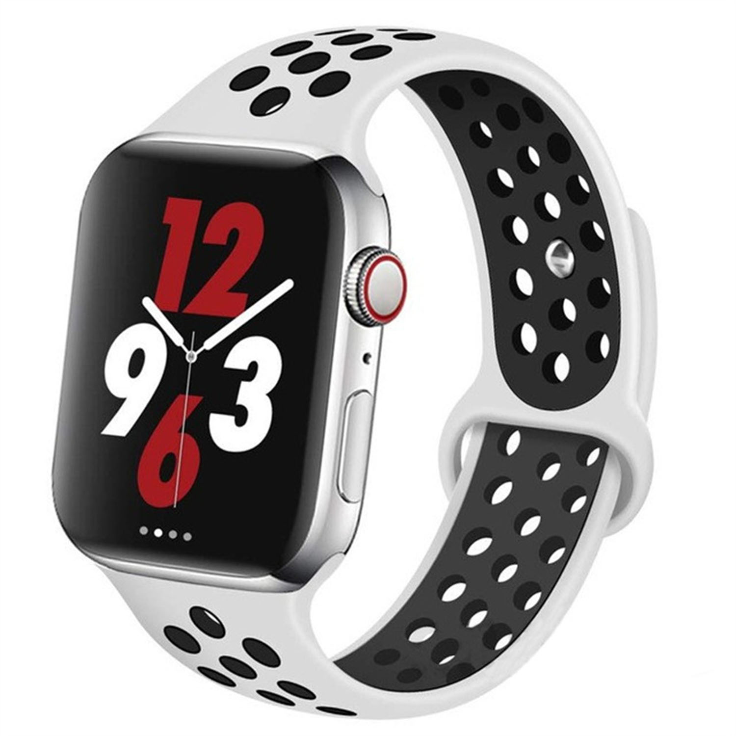 Forzacase%20Apple%20Watch%2042-44-45-49%20mm%20Akıllı%20Saat%20için%20Delikli%20Sportif%20Silikon%20Kordon%20Kayış%20-%20FC009