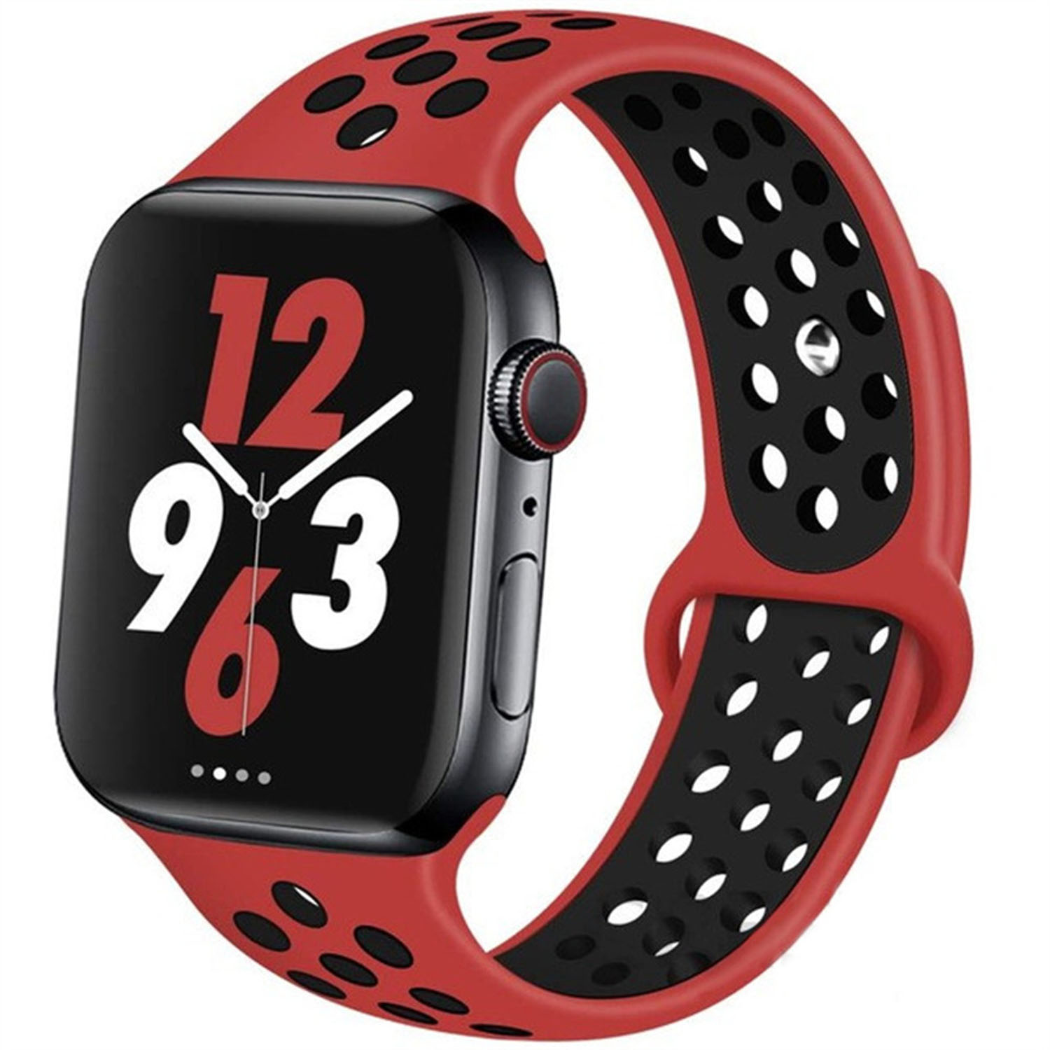 Forzacase%20Apple%20Watch%2042-44-45-49%20mm%20Akıllı%20Saat%20için%20Delikli%20Sportif%20Silikon%20Kordon%20Kayış%20-%20FC009