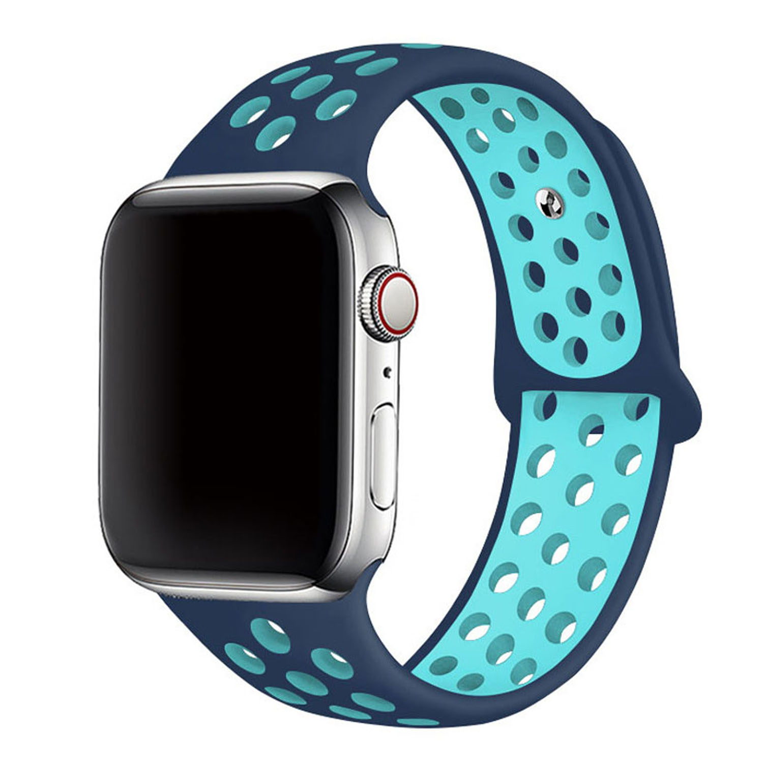 Forzacase%20Apple%20Watch%2042-44-45-49%20mm%20Akıllı%20Saat%20için%20Delikli%20Sportif%20Silikon%20Kordon%20Kayış%20-%20FC009