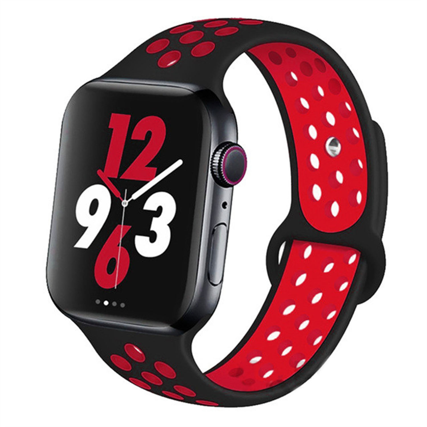 Forzacase%20Apple%20Watch%2038-40-41%20mm%20Akıllı%20Saatler%20için%20Delikli%20Sportif%20Silikon%20Kordon%20Kayış%20-%20FC008